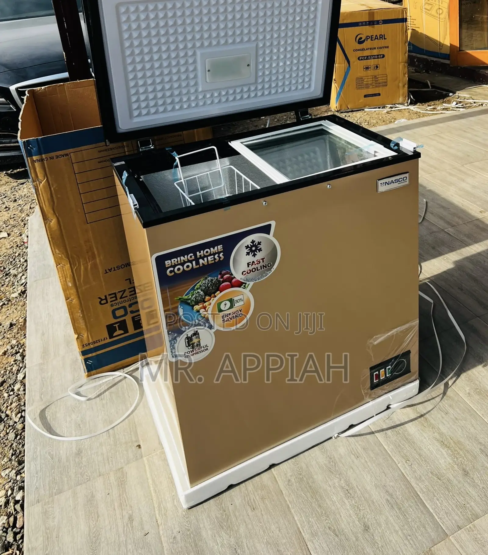 Gold Color Singls Door Nasco 150L Freezer