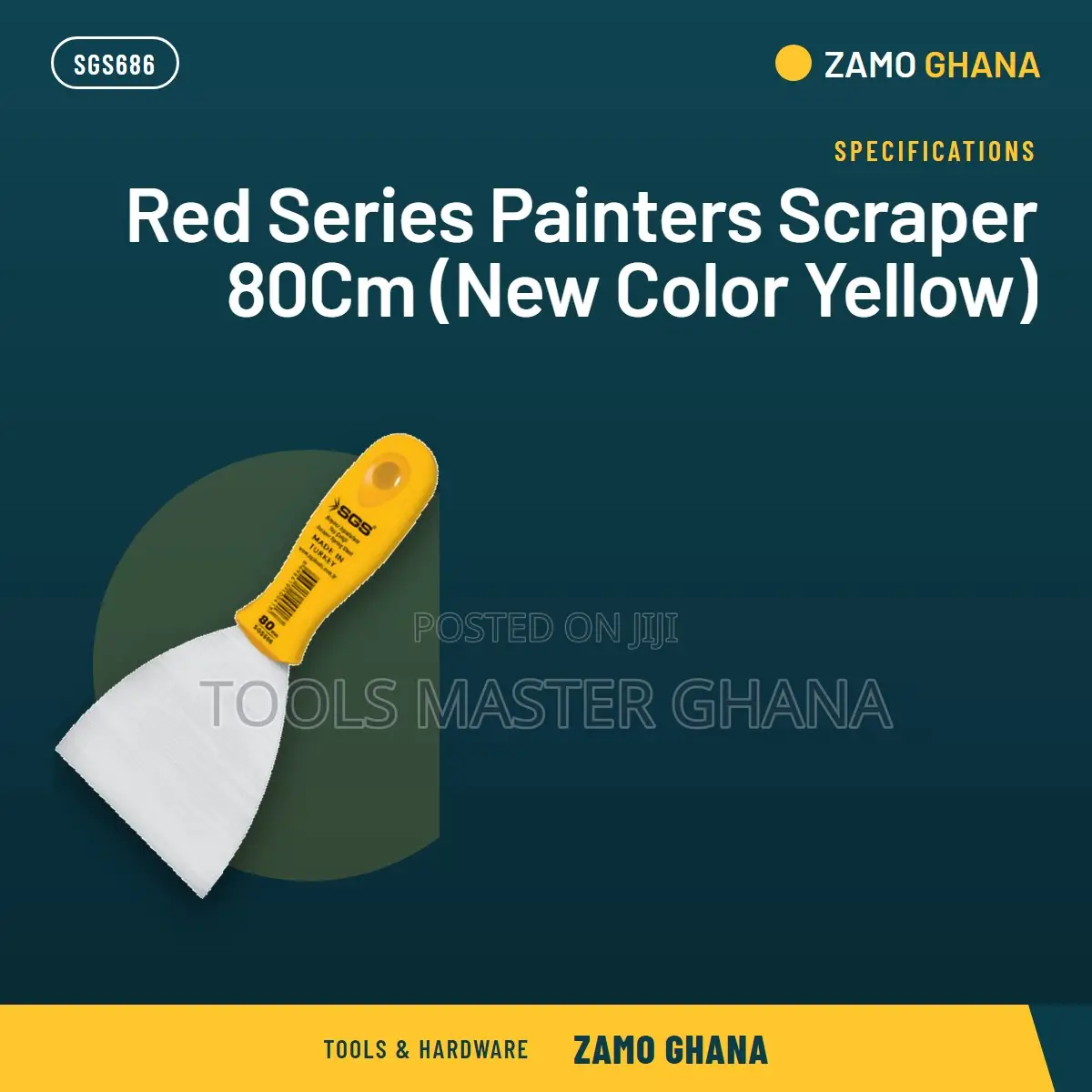 Red Series Painters Scraper 80Cm (New Color Yellow) - SGS686