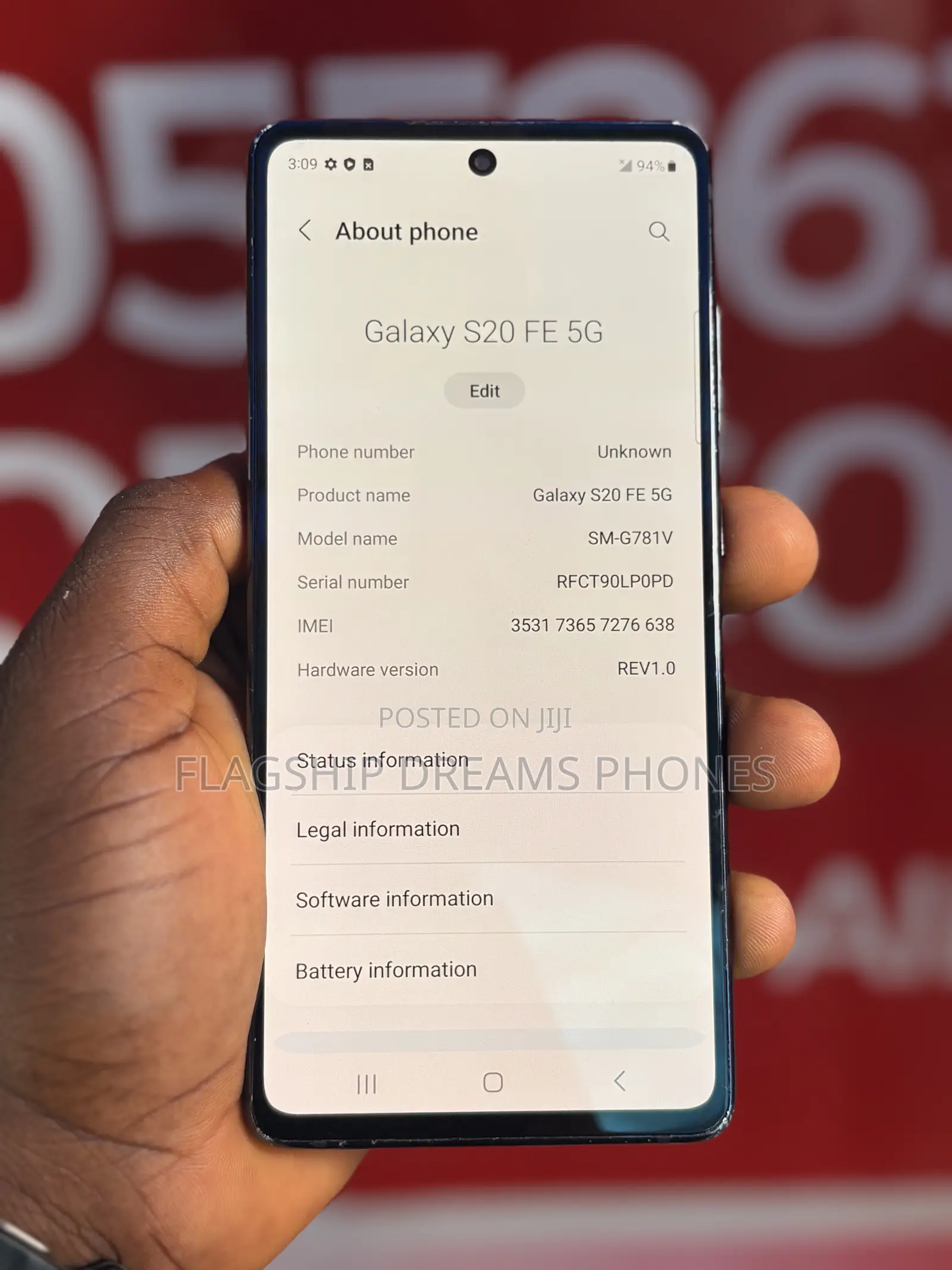 Samsung Galaxy S20 FE 5G 128 GB Black