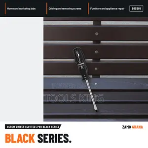 Screw Driver Slotted 3*80 Black Series - SGS501
