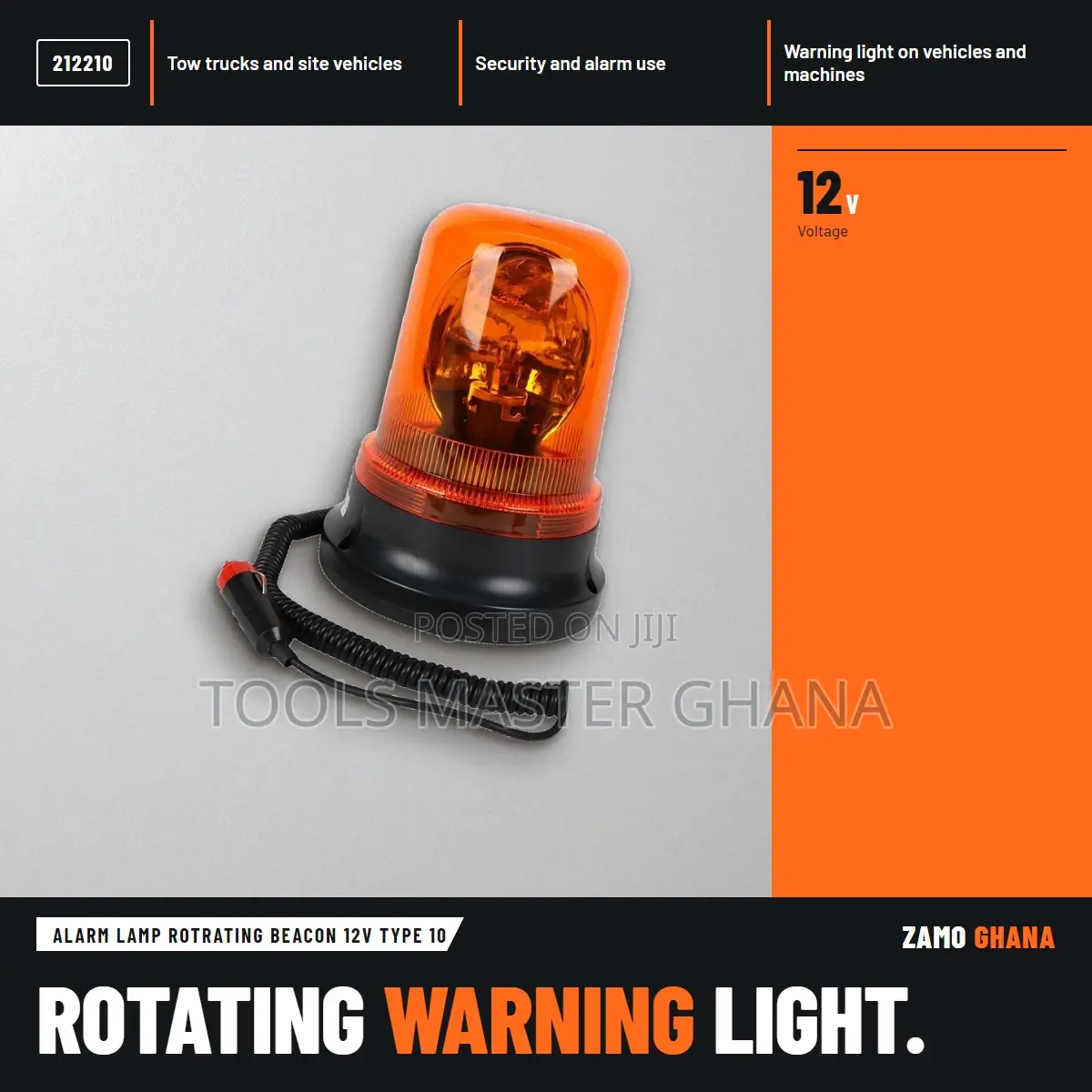 Alarm Lamp Rotrating Beacon 12V Type 10 - 212210