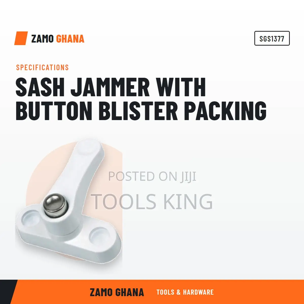Sash Jammer With Button Blister Packing - SGS1377