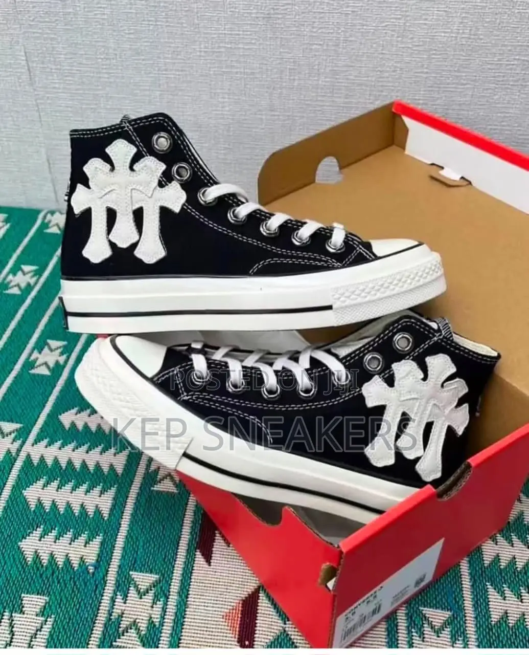 Chrome Hearts X Converse Chuck Taylor All Star '70 Plus High "Black"