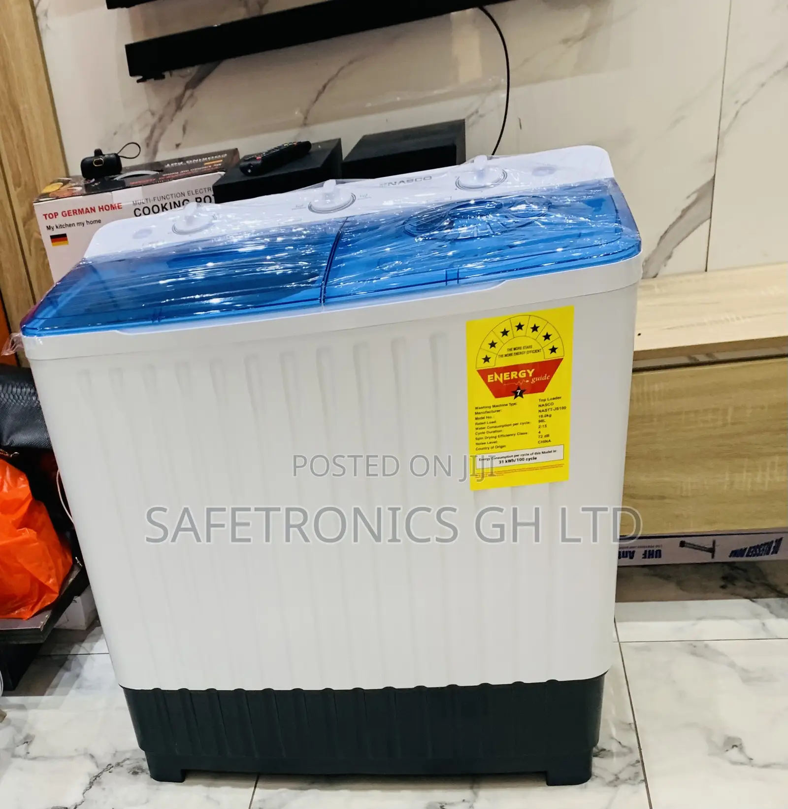 Efficiency Nasco White TopLoad 11kg (Chill-Craft) WashingMachine