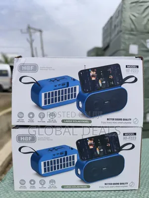 H at F Wireless Speaker - Solar Powered Bluetooth Speaker With Flashlight
