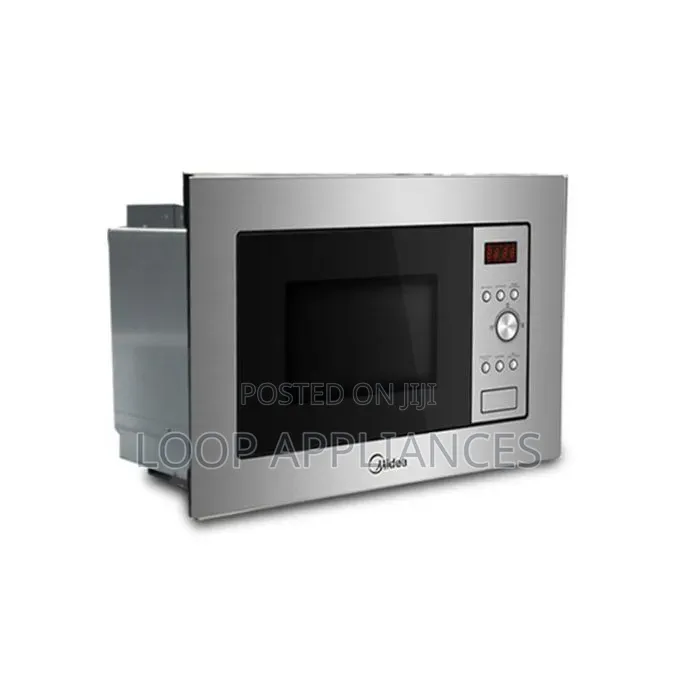 Built in Midea AM717BS7 Solo Microwave Oven - 17 Litre - Silver