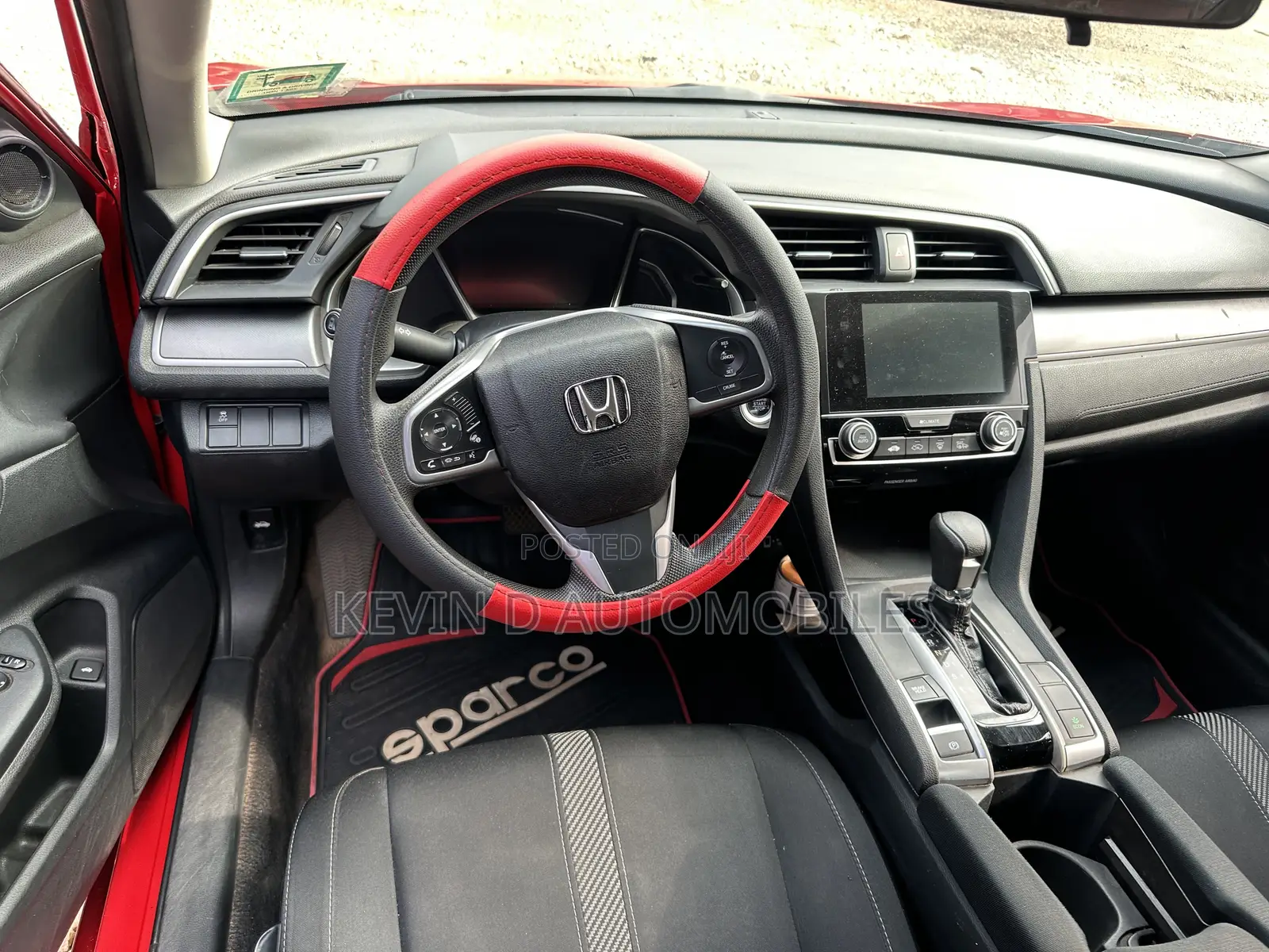 Honda Civic EX-L 4dr Sedan (1.5L 4cyl) 2017 Red