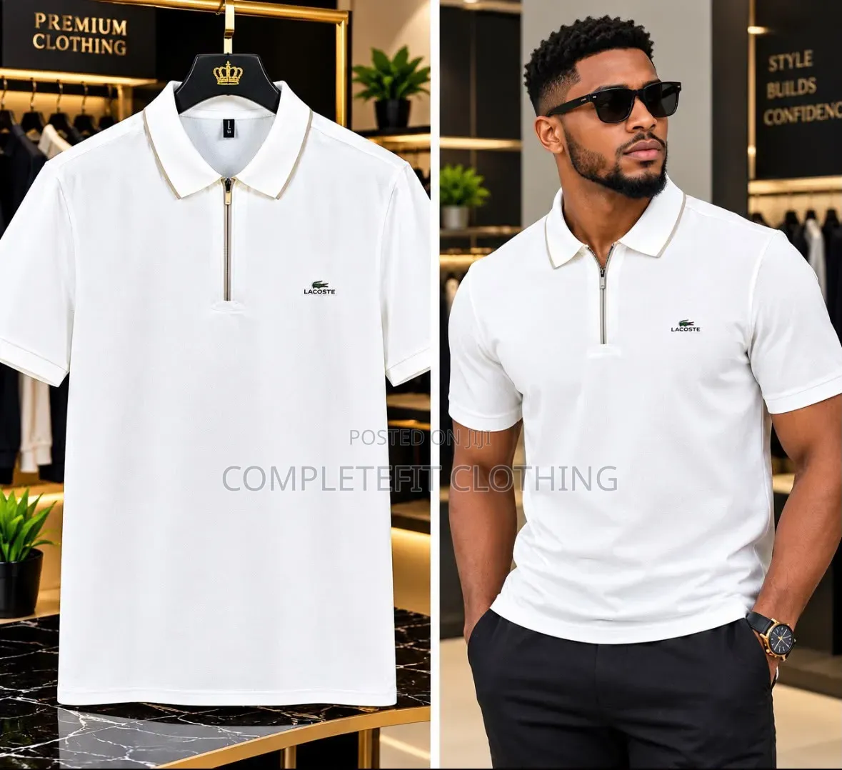 Men's Knitted Quarter Zips Short Sleeves