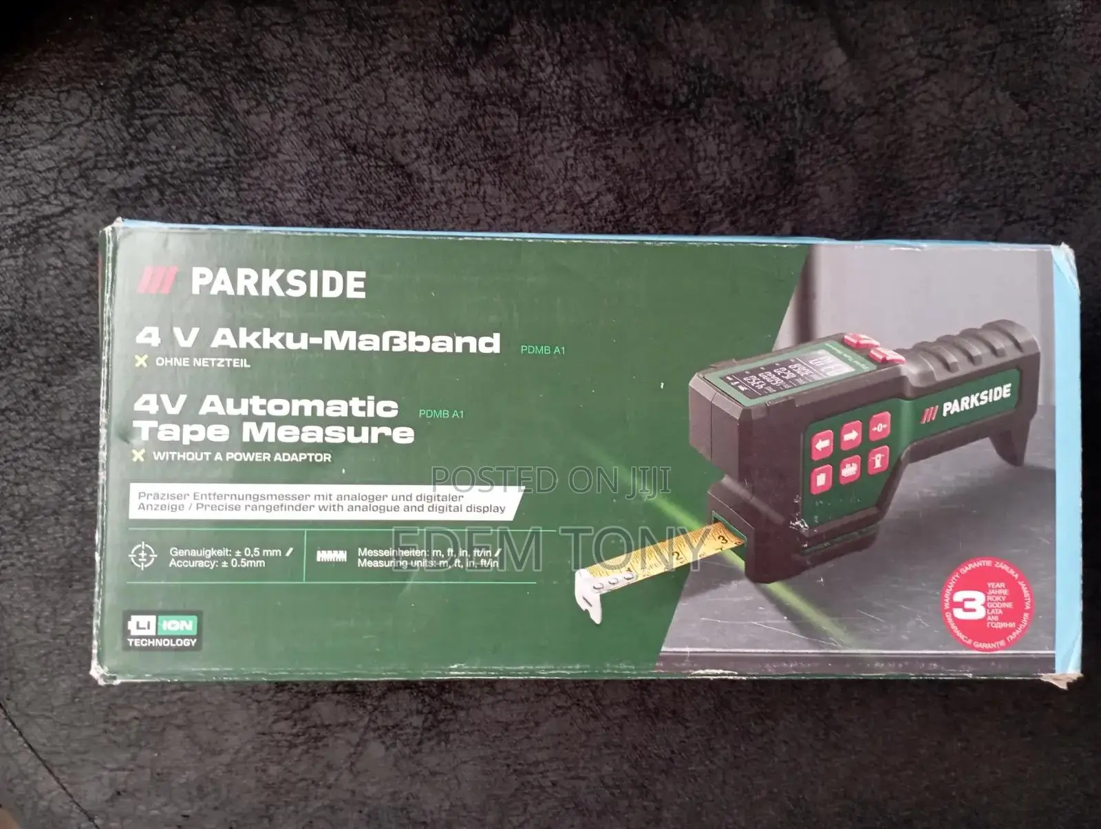 Parkside 4V Automatic Tape Measure (Model PDMB A1)