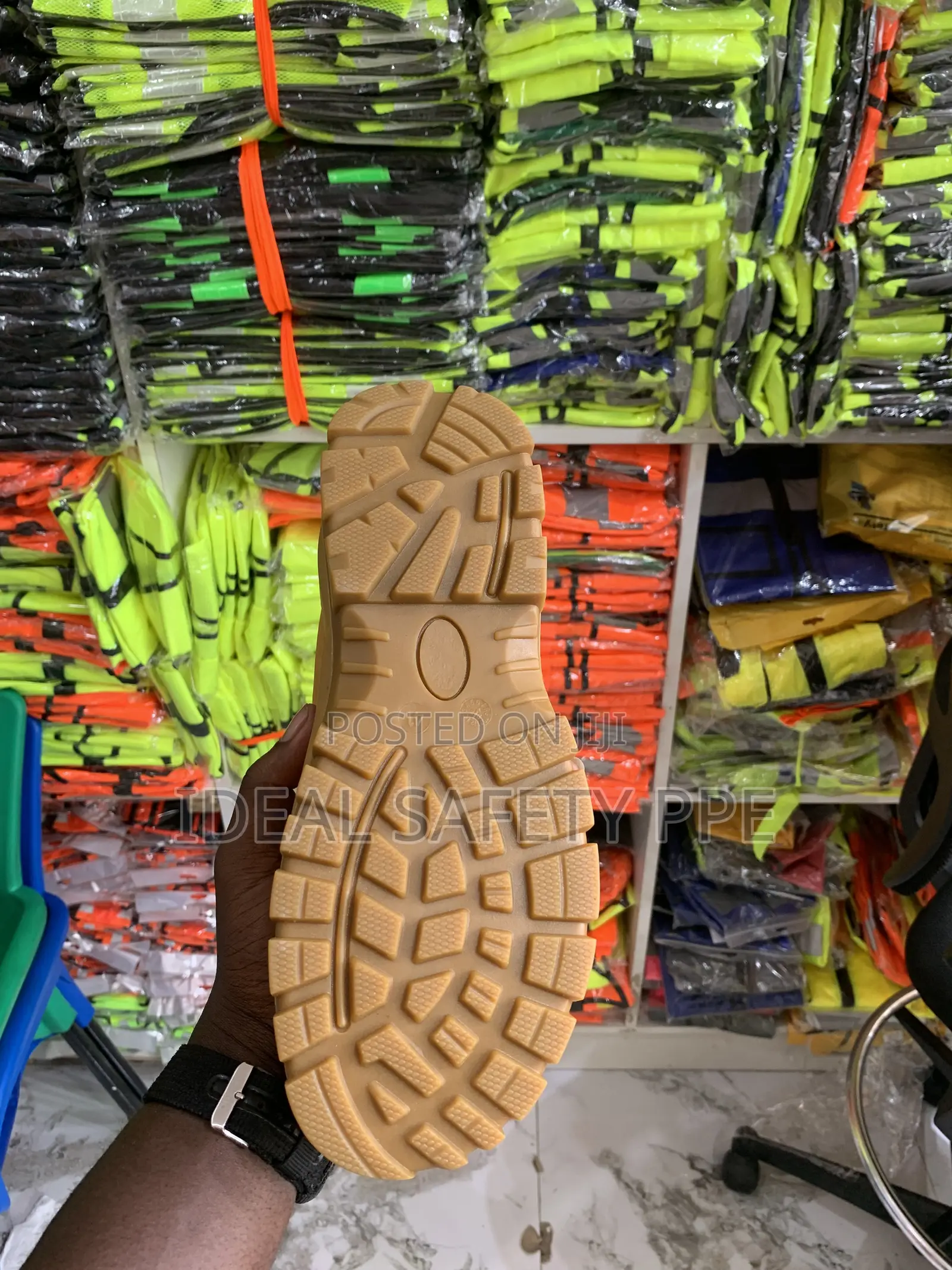 Brown Industrial Safety Boots