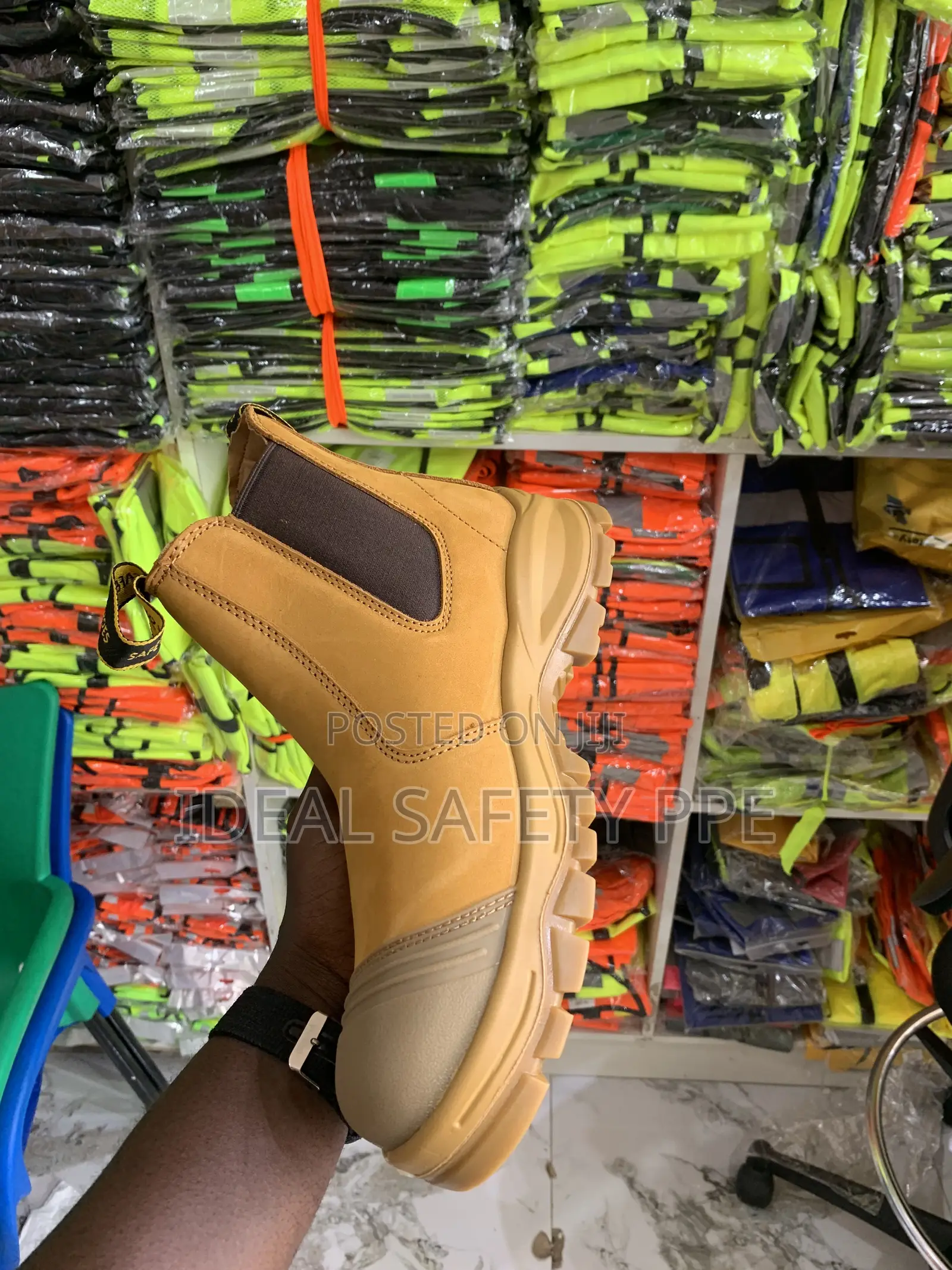 Brown Industrial Safety Boots
