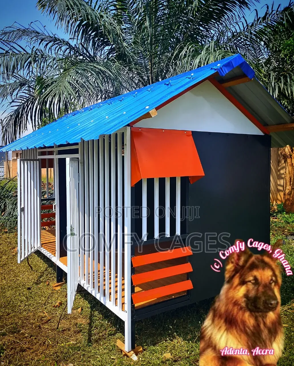 Heavy-Duty Large Double Galvanized Steel Comfy Dog Cage