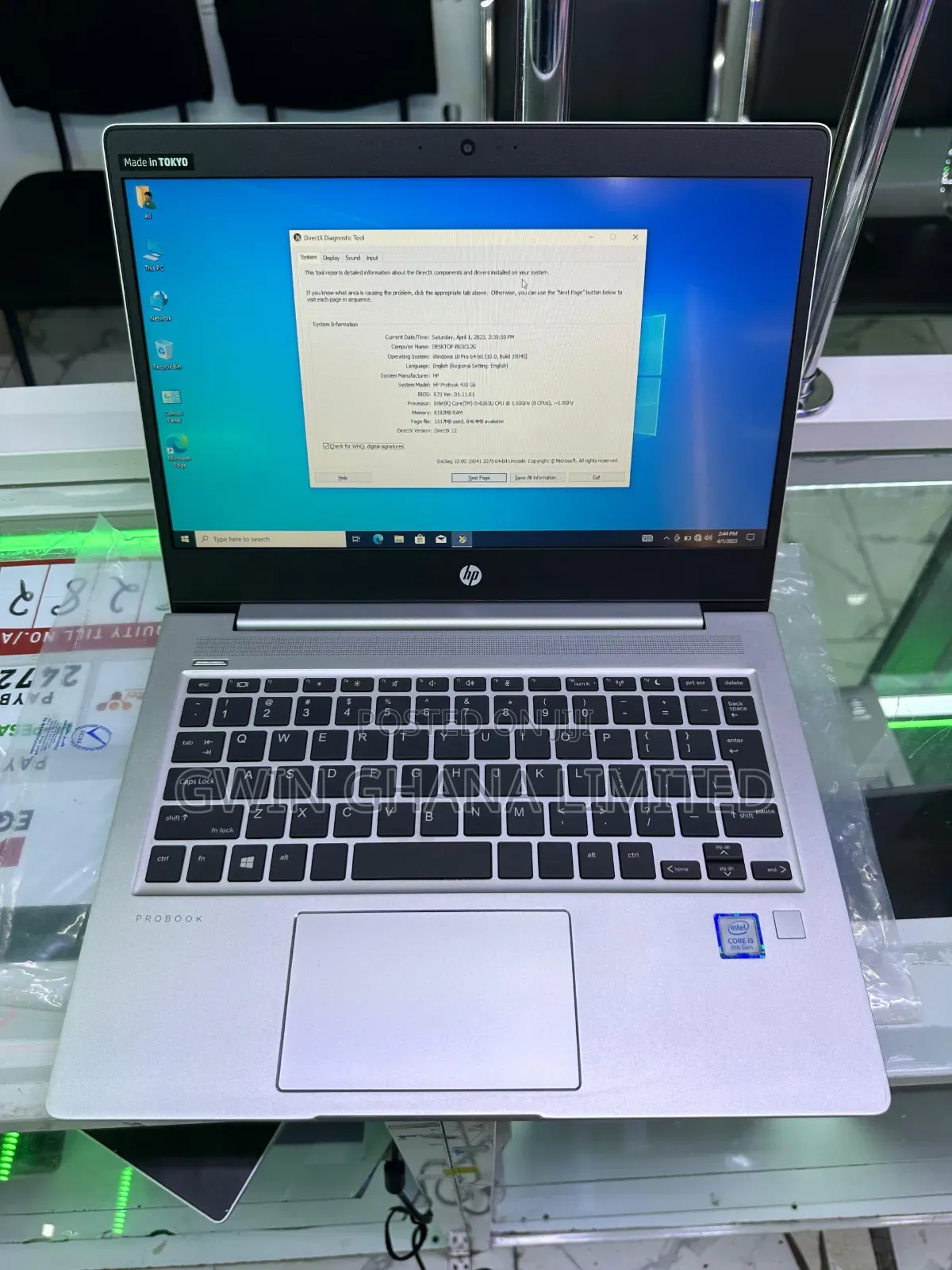 Laptop HP 430 G6 8GB Intel SSD 256GB