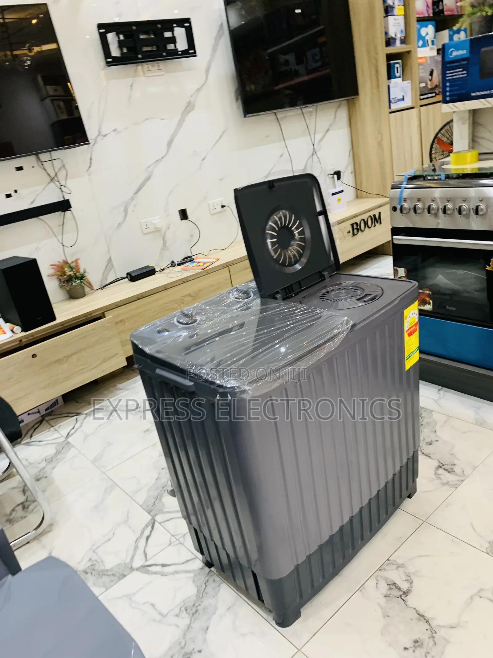 Transparent Lid Black Nasco 11kg Topload Semi Automatic