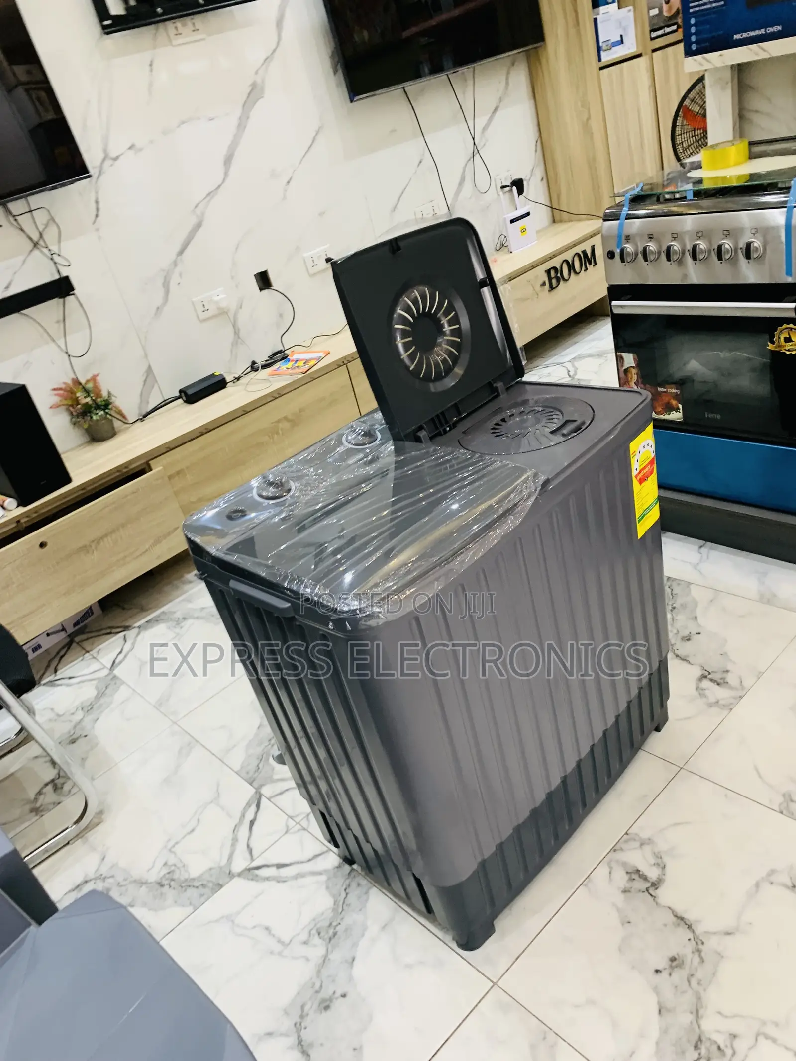 Transparent Lid Black Nasco 11kg Topload Semi Automatic