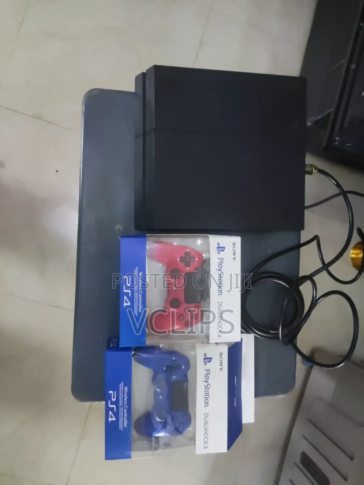 PS4 With Two Controllers and Games