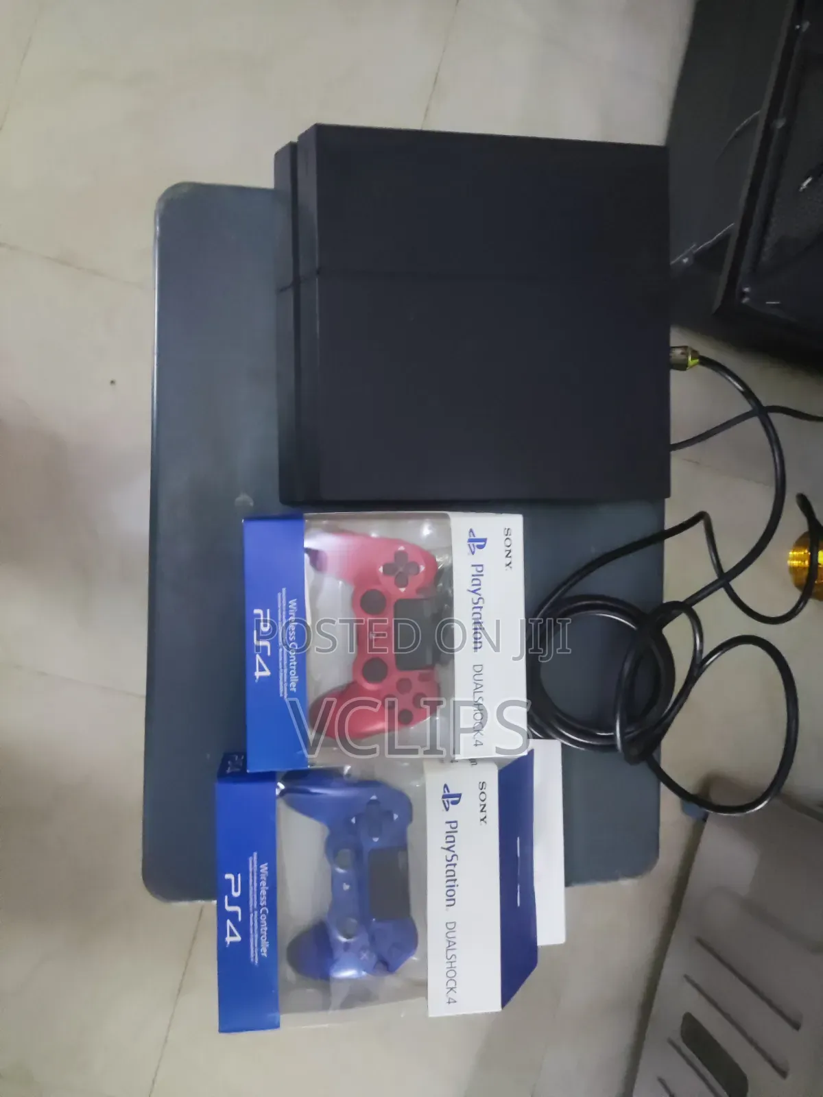 PS4 With Two Controllers and Games