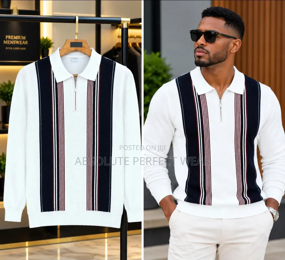 White Knitted Outfit for Outing