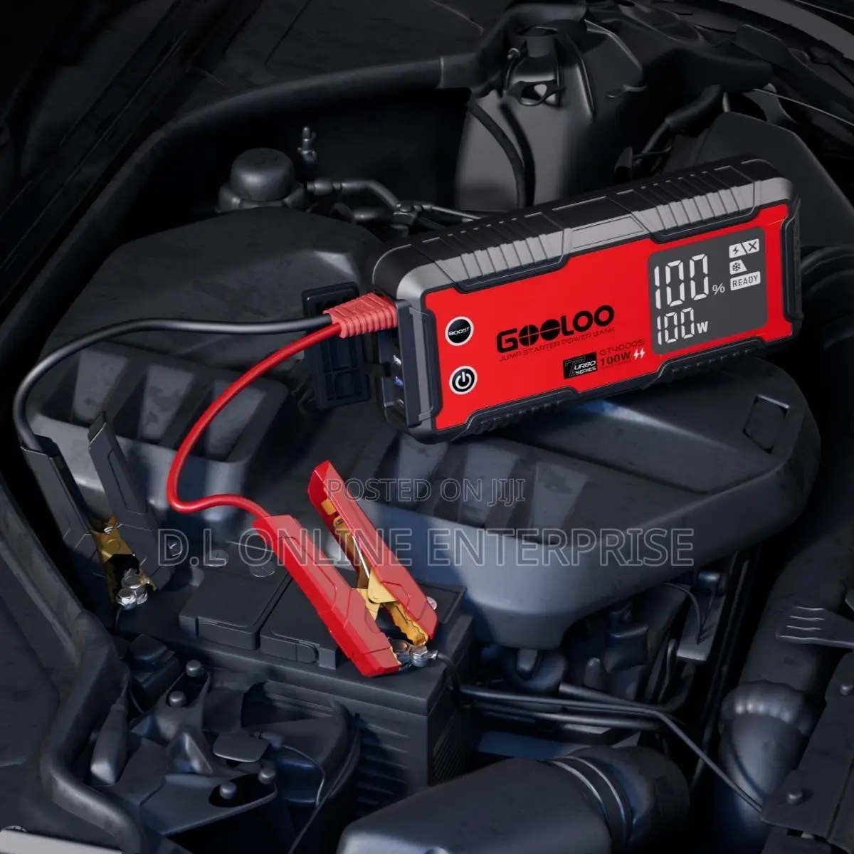 Car Jump Starter High-Capacity Battery and Built-in Air Compressor