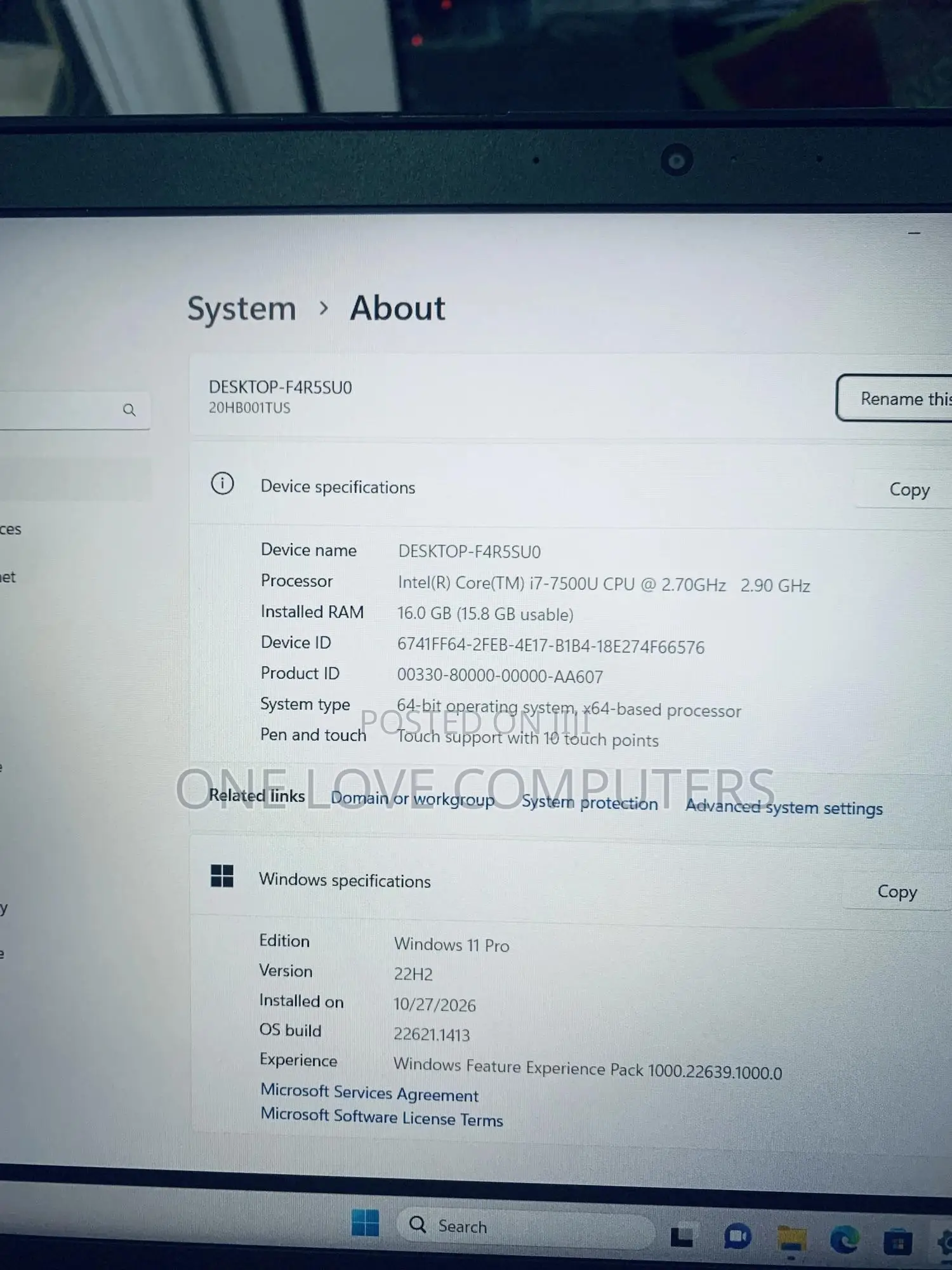 Laptop Lenovo ThinkPad P51s 16GB Intel Core i7 SSD 256GB