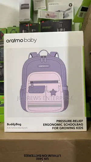 Oraimo BuddyBag Purple Pressure Relief Ergonomic Kids School Backpack