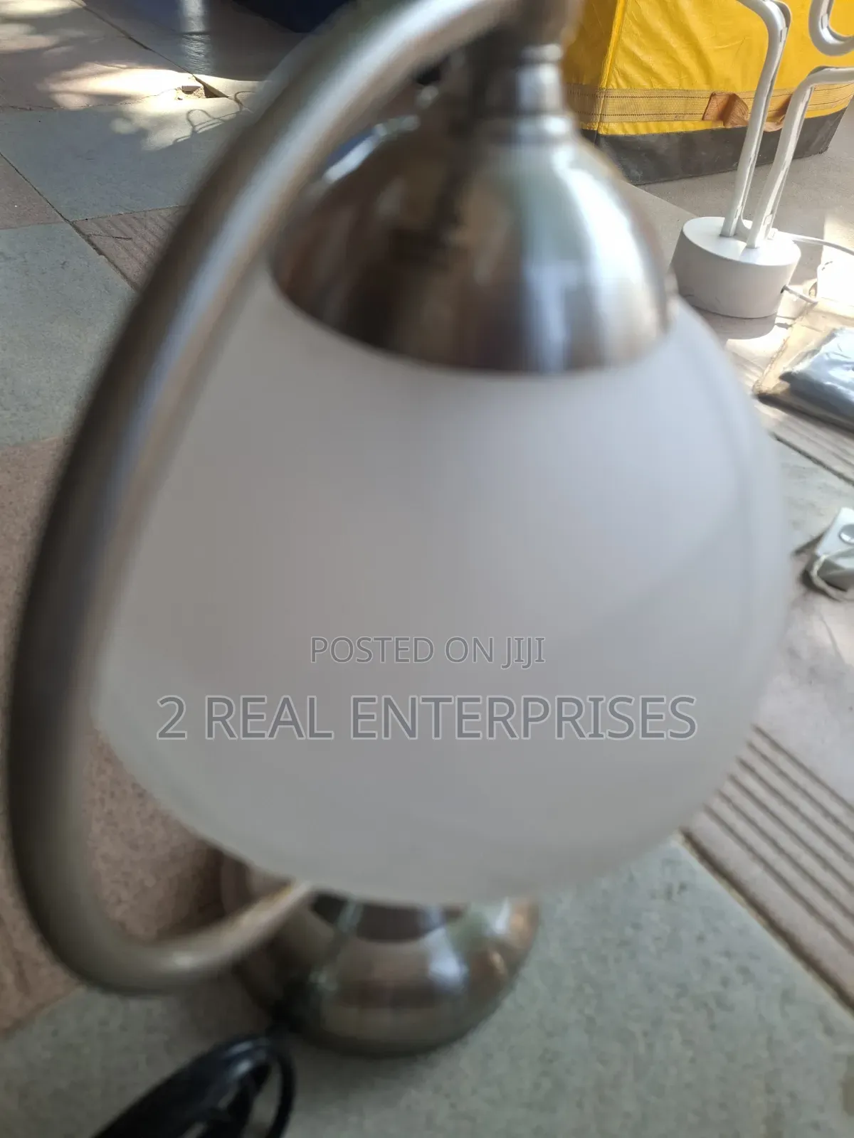 Maison Modern Arched Frosted Glass Bedside Table Lamp