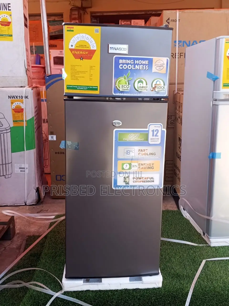 Nasco Table Top Double Door Fridge 85 Litres