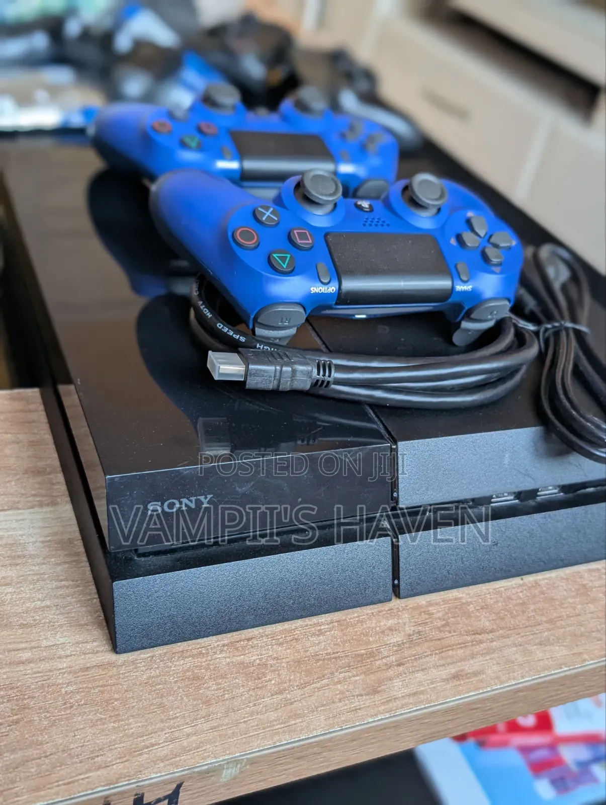 PS4 With 2 Controllers 8 Games HDMI Cable and Controller Charger