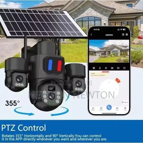 Eseecloud Triple Lense Solar CCTV Camera 4g