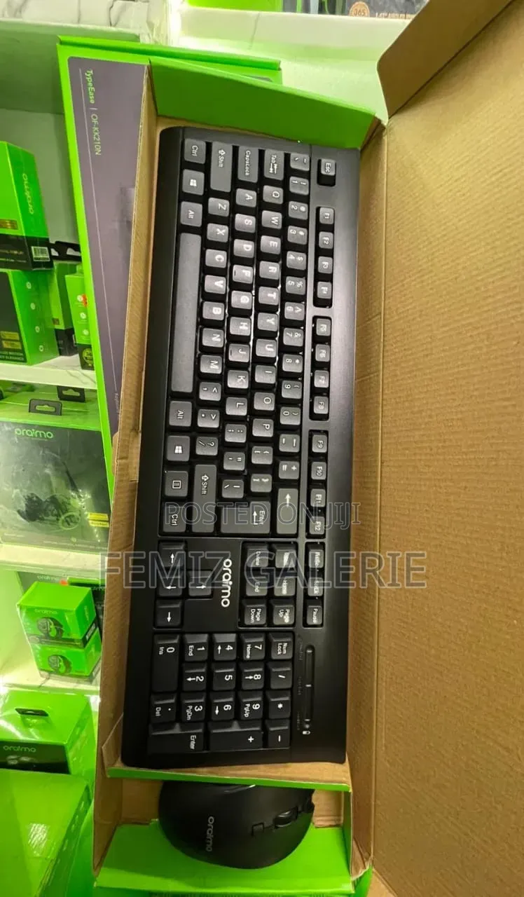 Oraimo TypeEase 2.4G Wireless Keyboard Mouse Combo-104 Keys Full Size