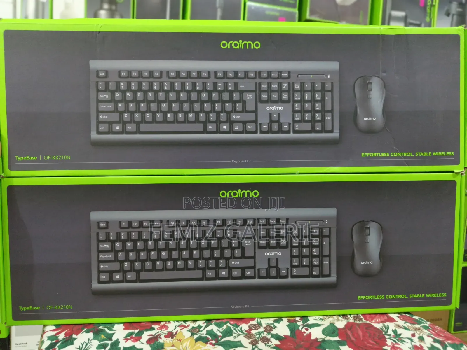 Oraimo TypeEase 2.4G Wireless Keyboard Mouse Combo-104 Keys Full Size