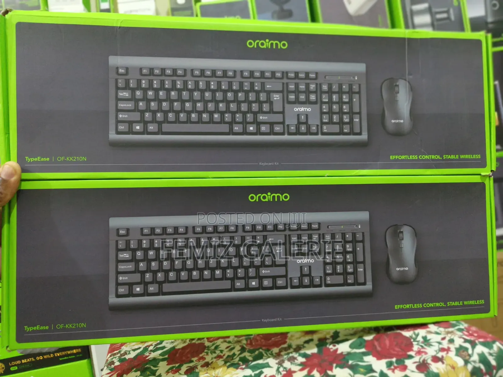 Oraimo TypeEase 2.4G Wireless Keyboard Mouse Combo-104 Keys Full Size