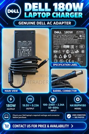 Dell 180W Laptop Charger