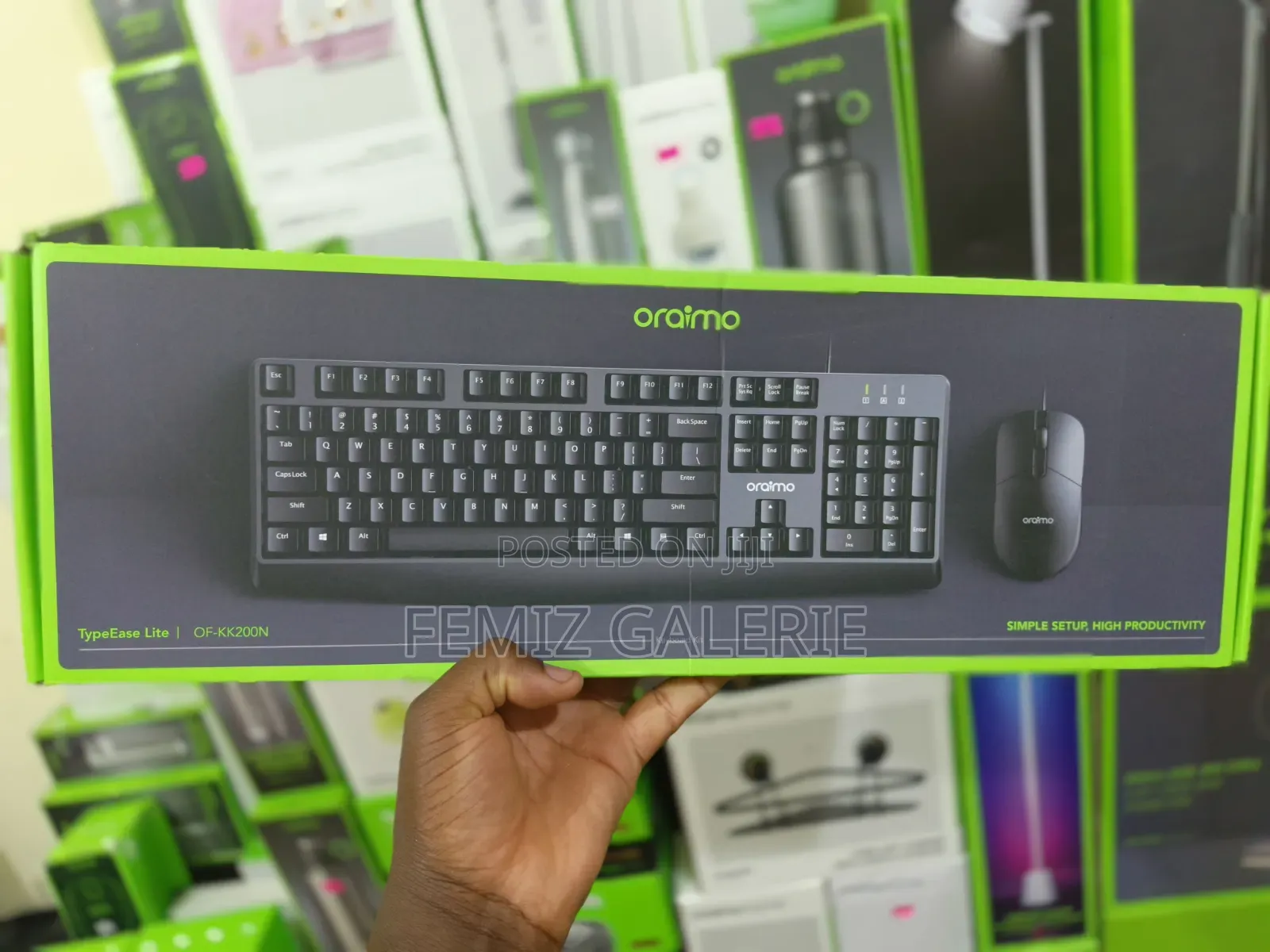 Oraimo TypeEase Lite Wired Full- Key Design Keyboard Kit