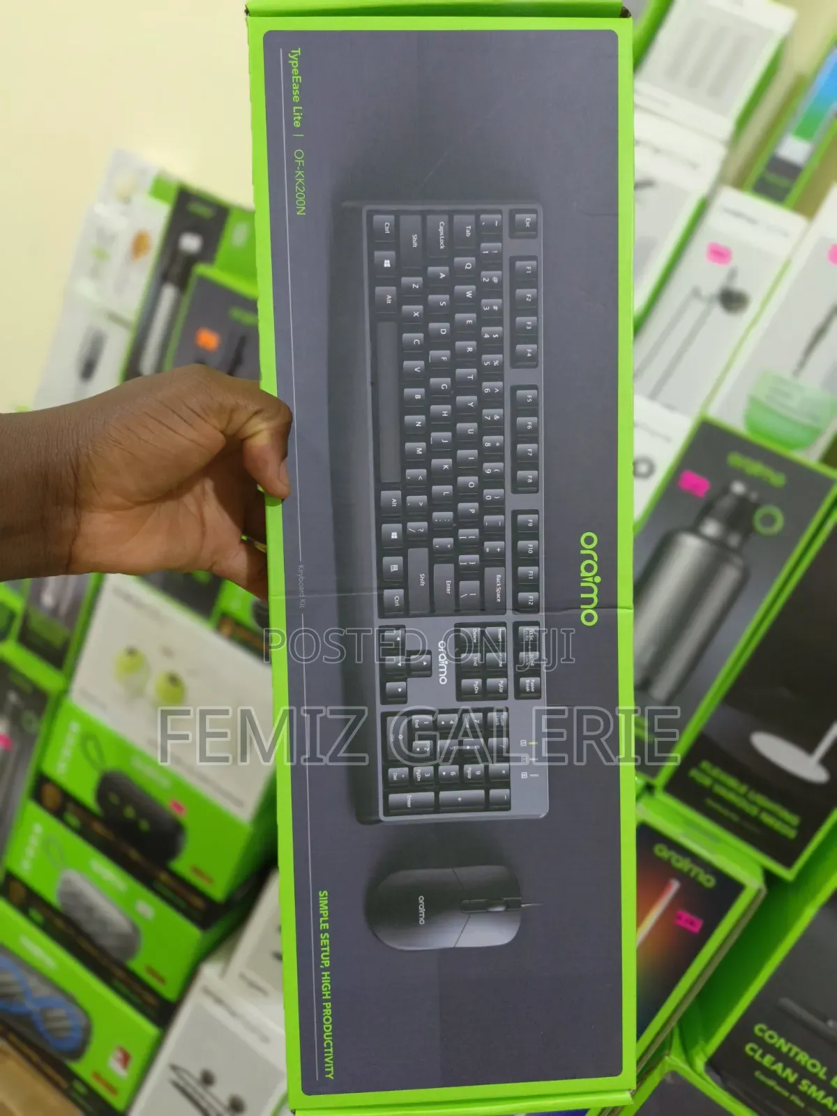 Oraimo TypeEase Lite Wired Full- Key Design Keyboard Kit