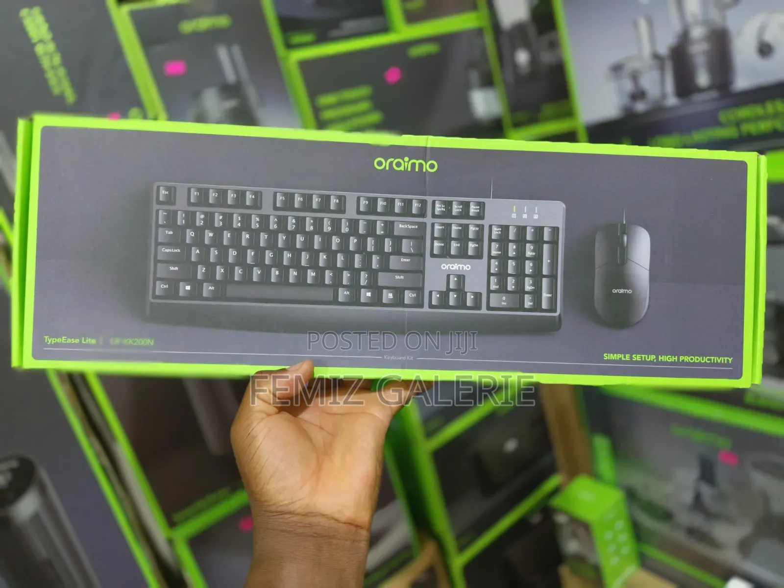 Oraimo TypeEase Lite Wired Full- Key Design Keyboard Kit