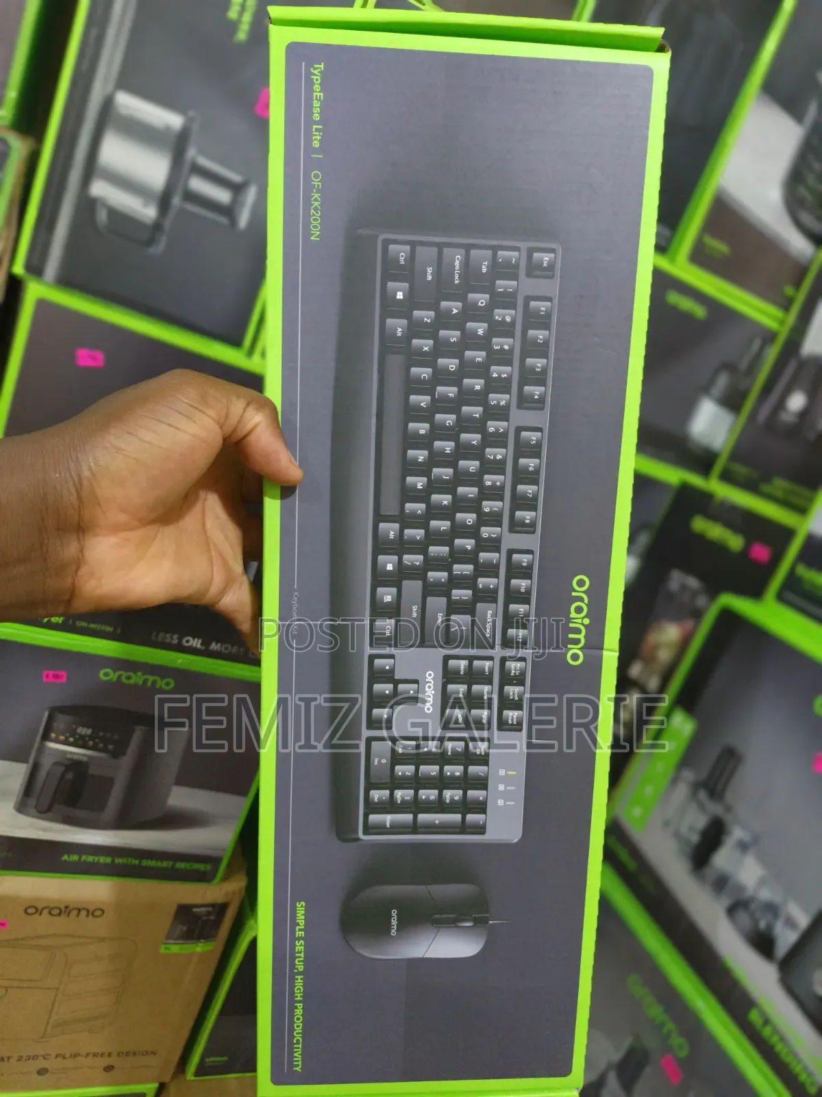 Oraimo TypeEase Lite Wired Full- Key Design Keyboard Kit
