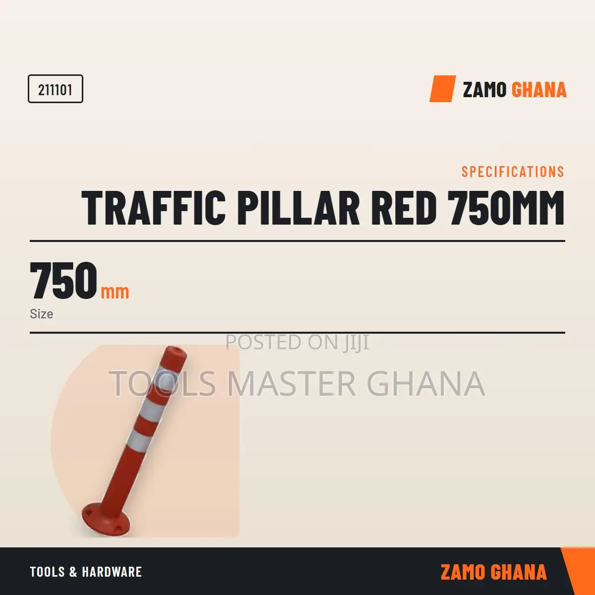 Traffic Pillar Red 750Mm - 211101
