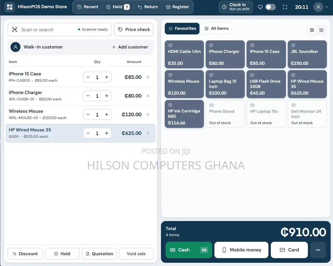 HilsonPOS — Point of Sale & Inventory Software for Shops
