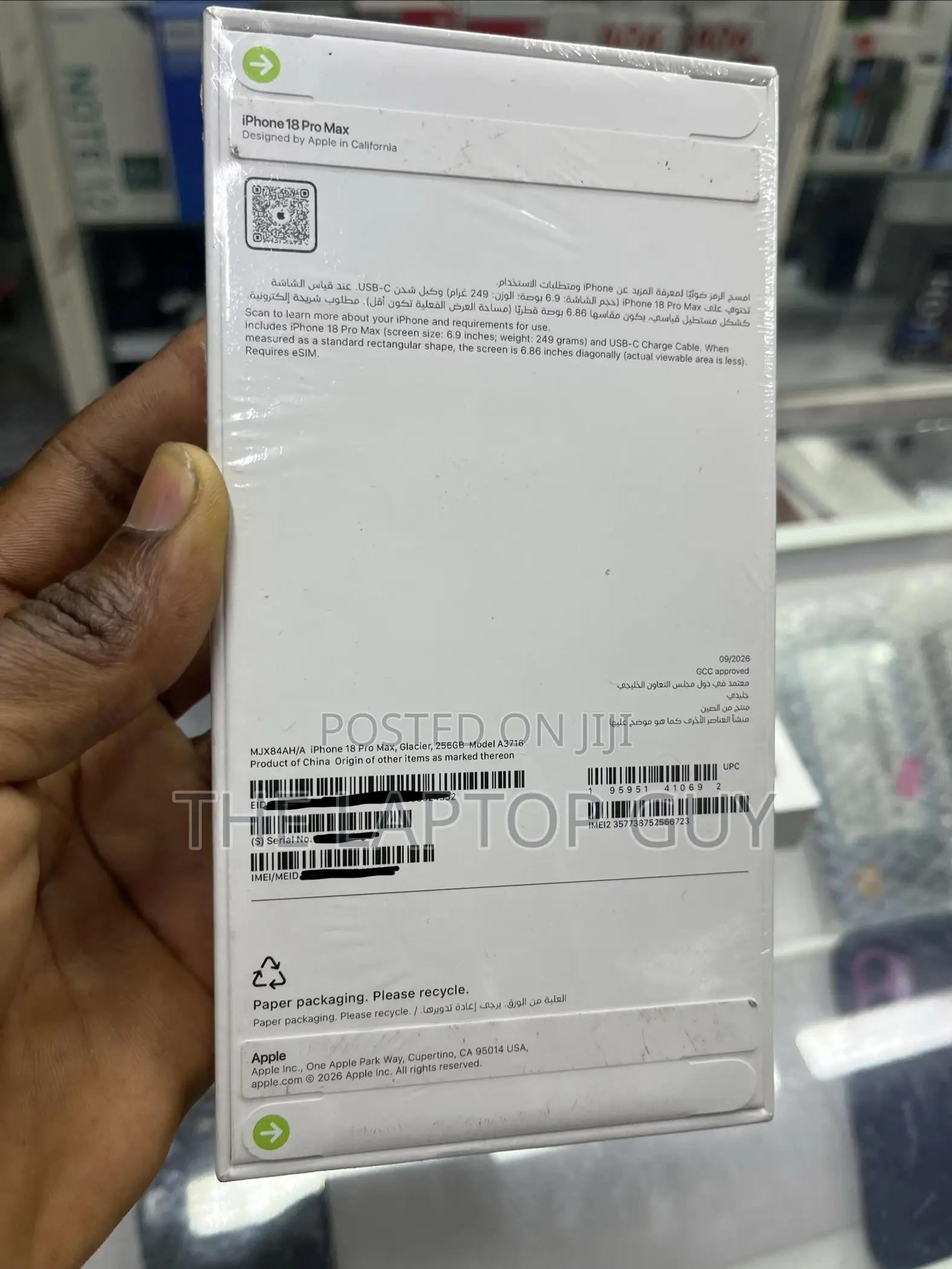 New Apple iPhone 18 Pro Max 256 GB Blue
