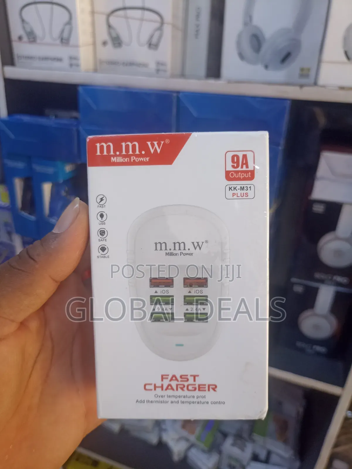 m.m.w Kk-M31 Plus 9a Output 6-Port USB Fast Charger