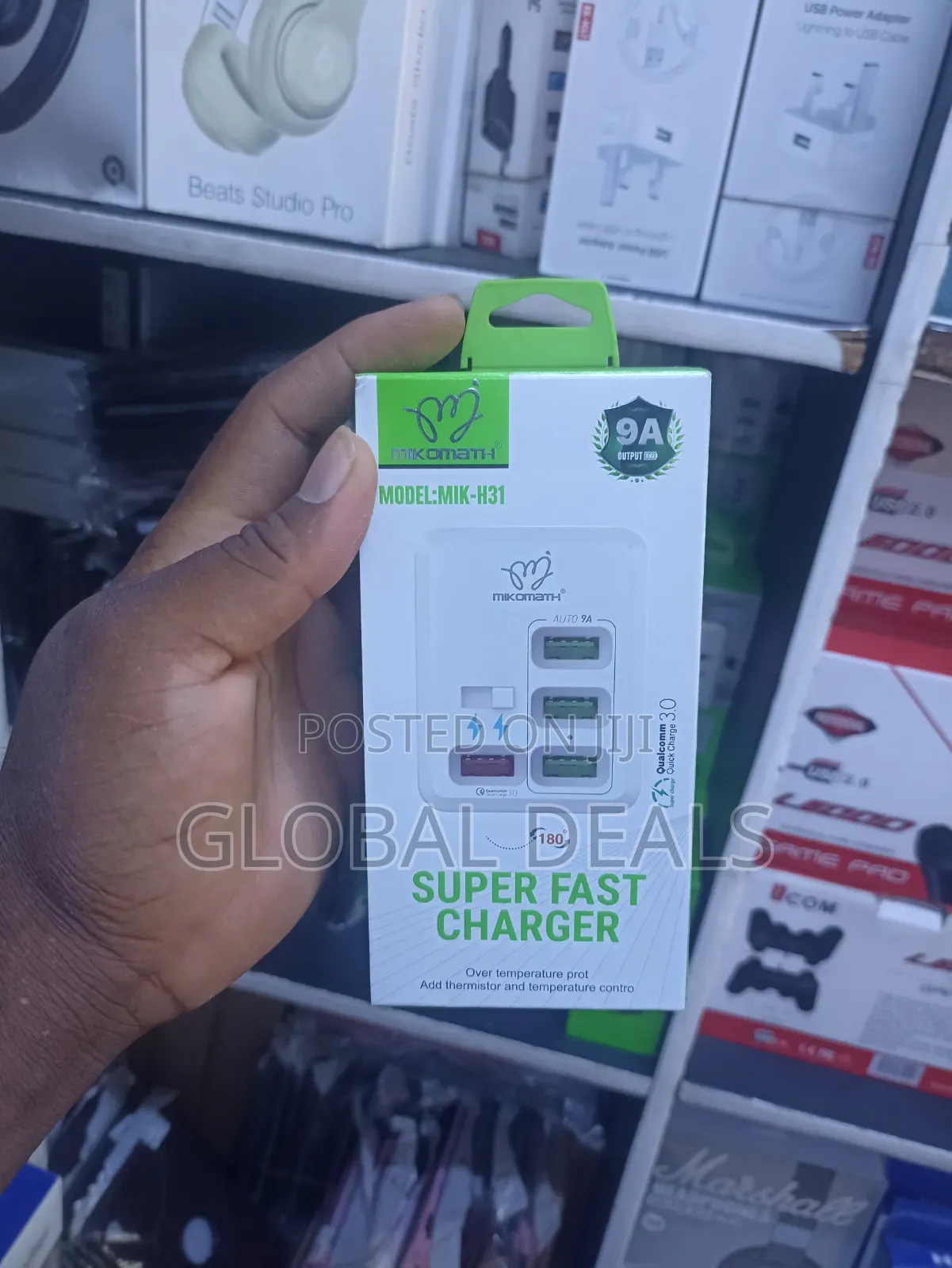 MIKOMATH MIK-H31 9A 5-Port Super Fast Charger With Qualcomm 3.0