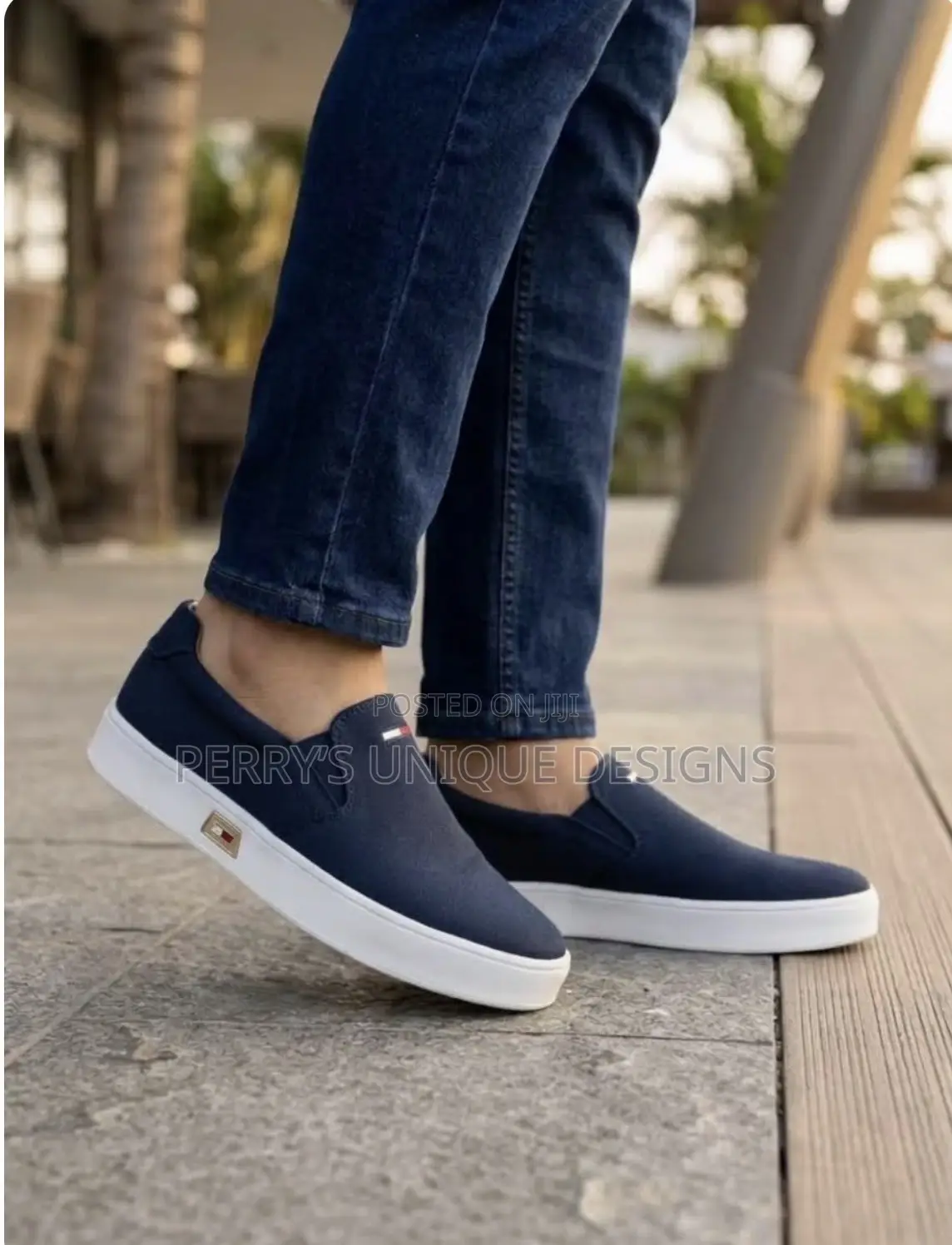 Premium Cotton Canvas: Lightweight, Highly Breathable-Navy Blue