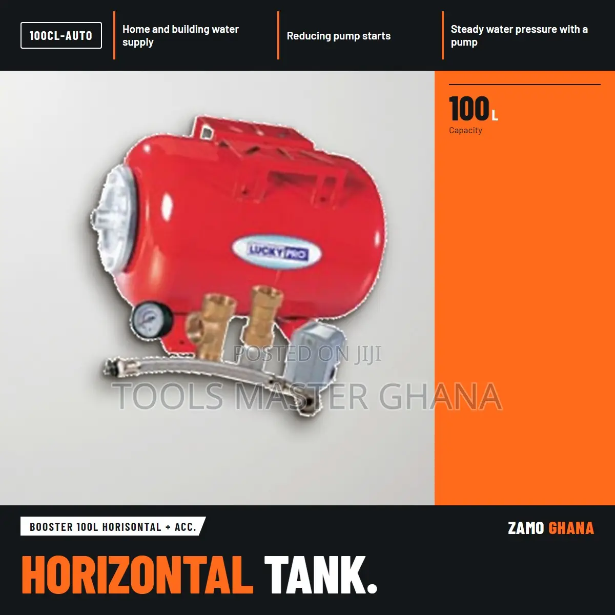 Booster 100L Horisontal + Acc. - 100cl-Auto