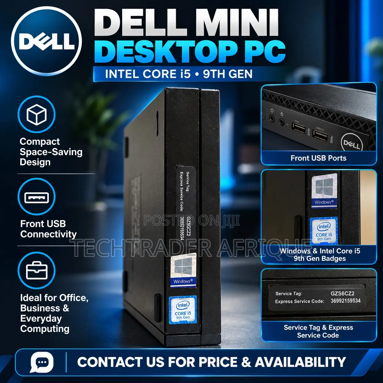 Desktop Computer Dell OptiPlex 3070 8GB Intel Core i5 SSD 512GB