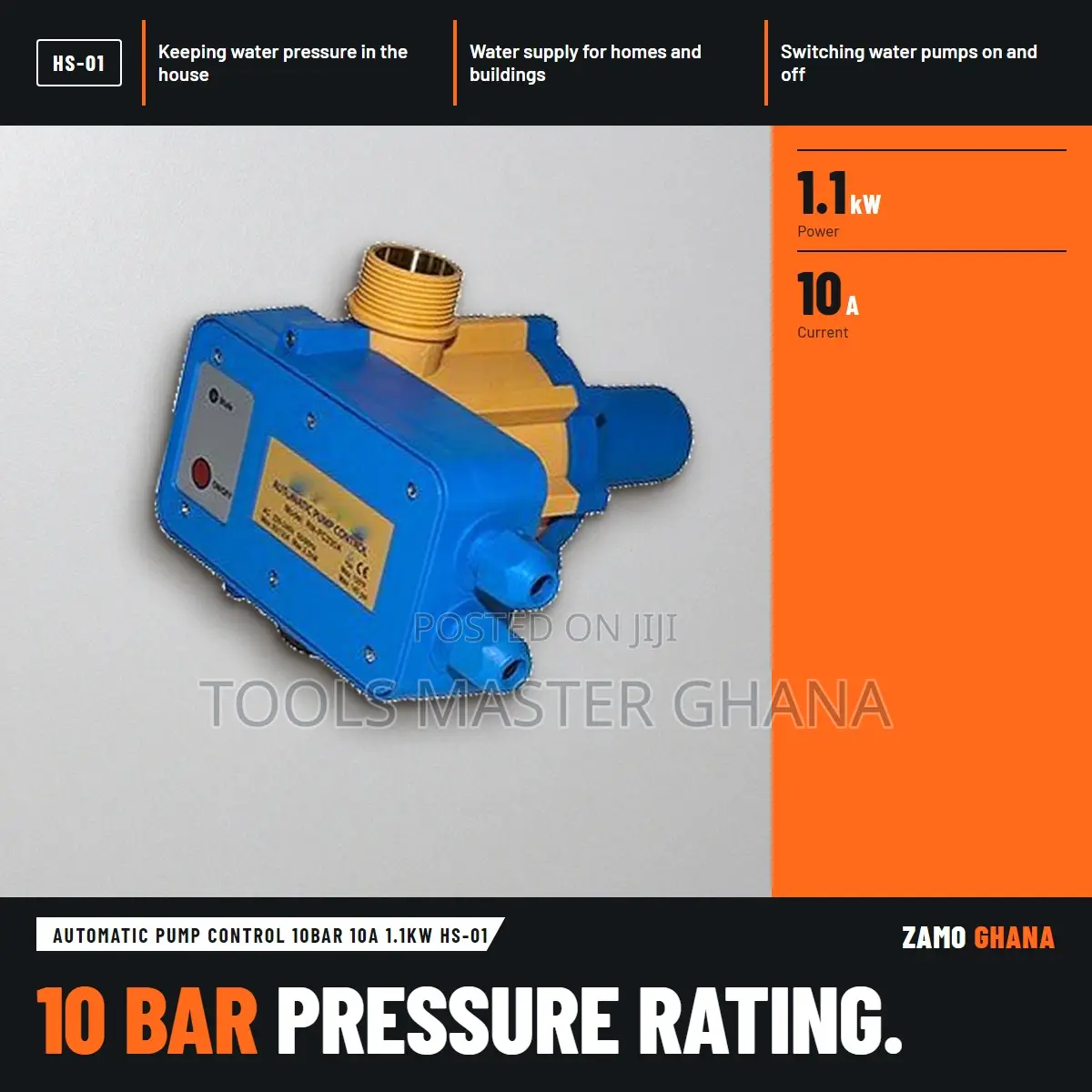 Automatic Pump Control 10Bar 10A 1.1Kw Hs-01 - HS-01
