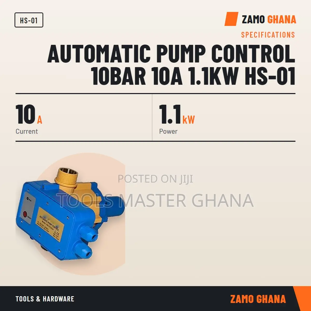 Automatic Pump Control 10Bar 10A 1.1Kw Hs-01 - HS-01