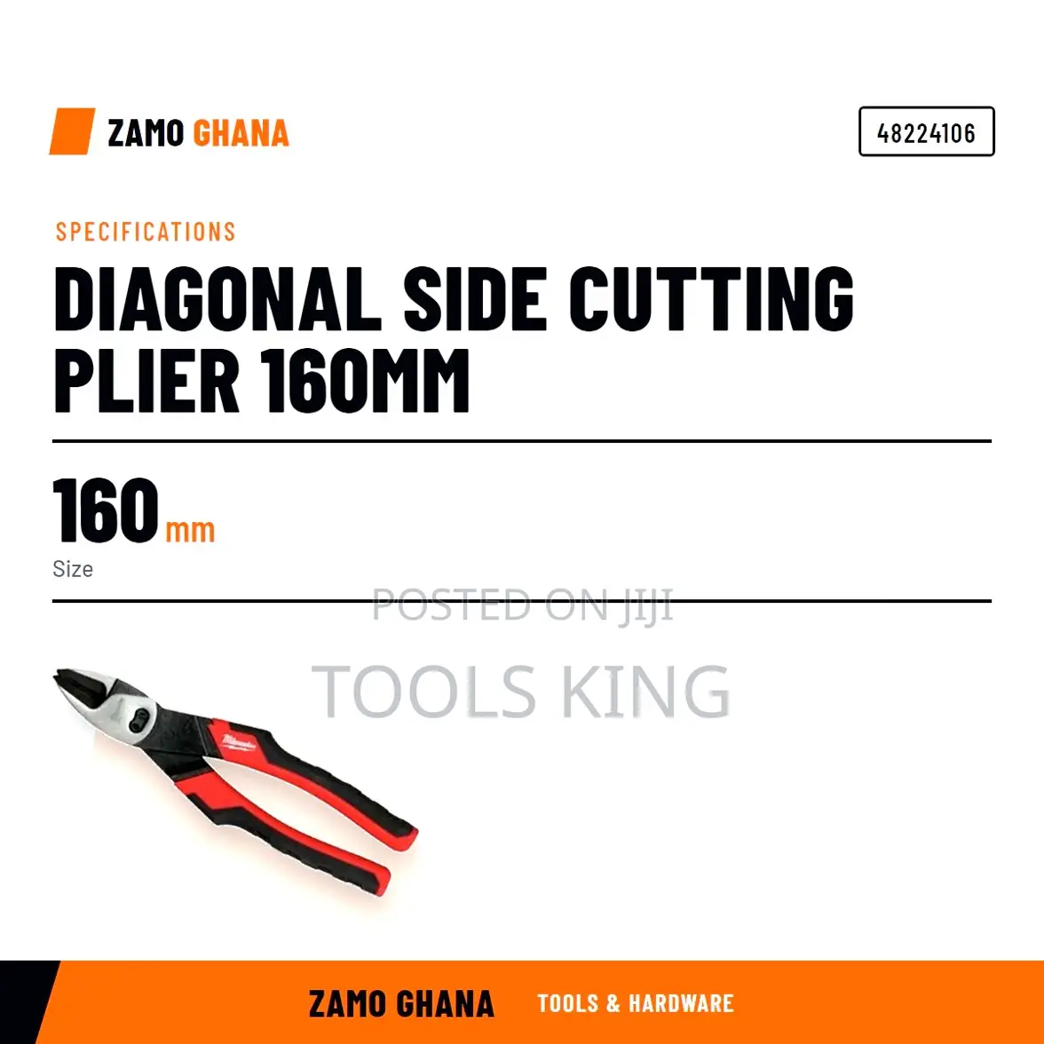 Diagonal Side Cutting Plier 160Mm -