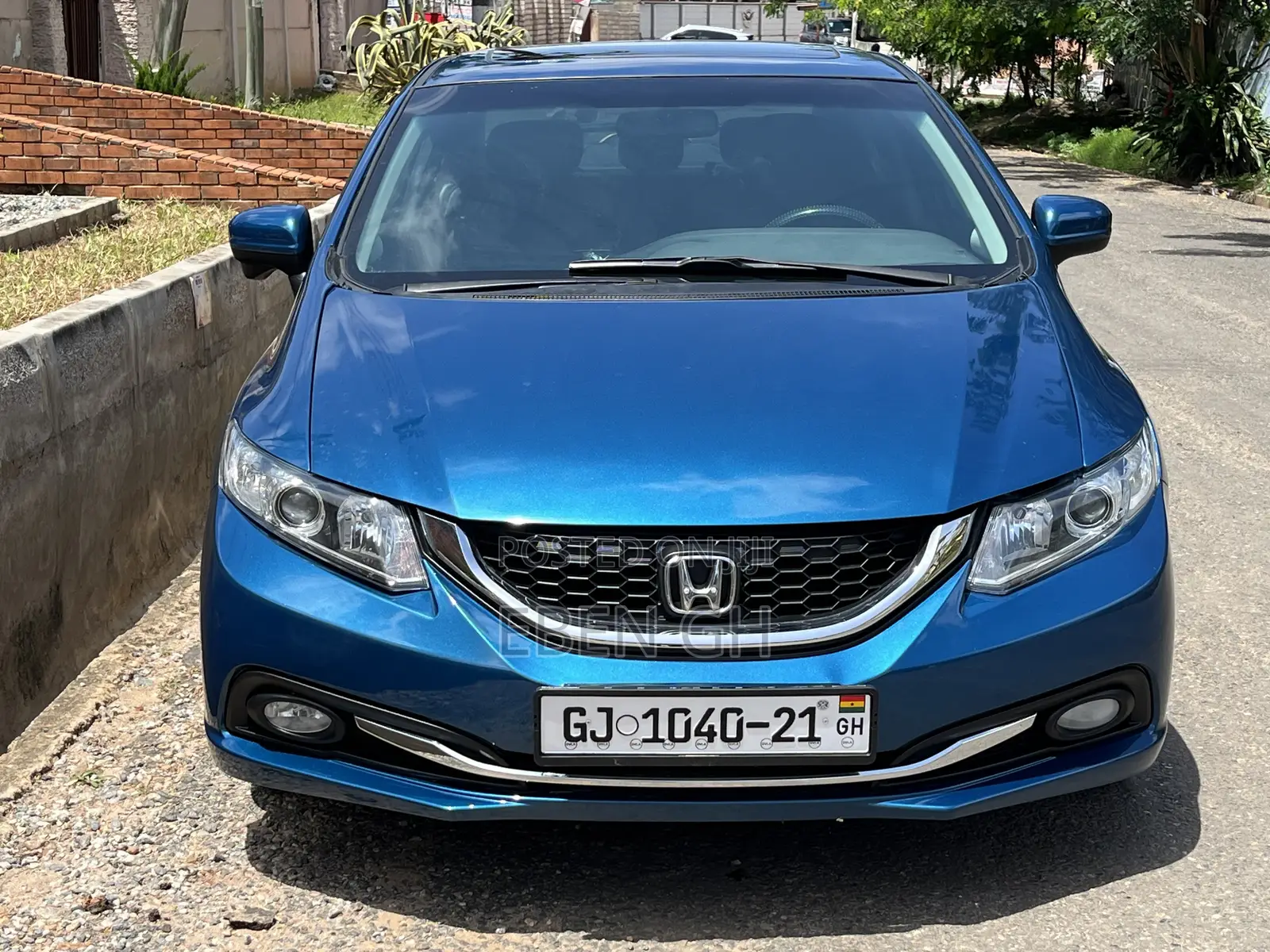 Honda Civic Sedan EX 2013 Blue