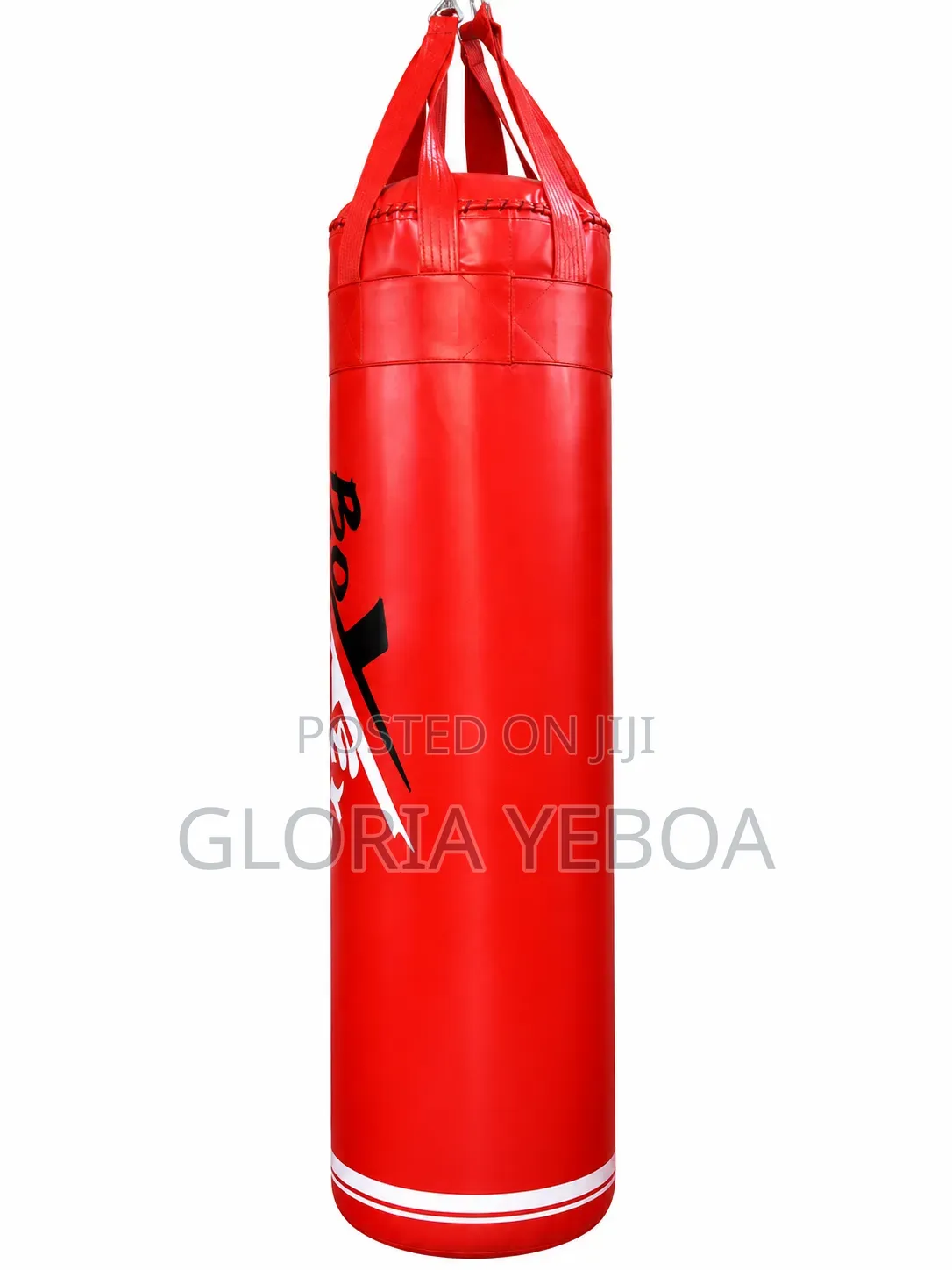 Red Hanging Punching Bag